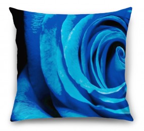 3D Подушка «Синяя роза»